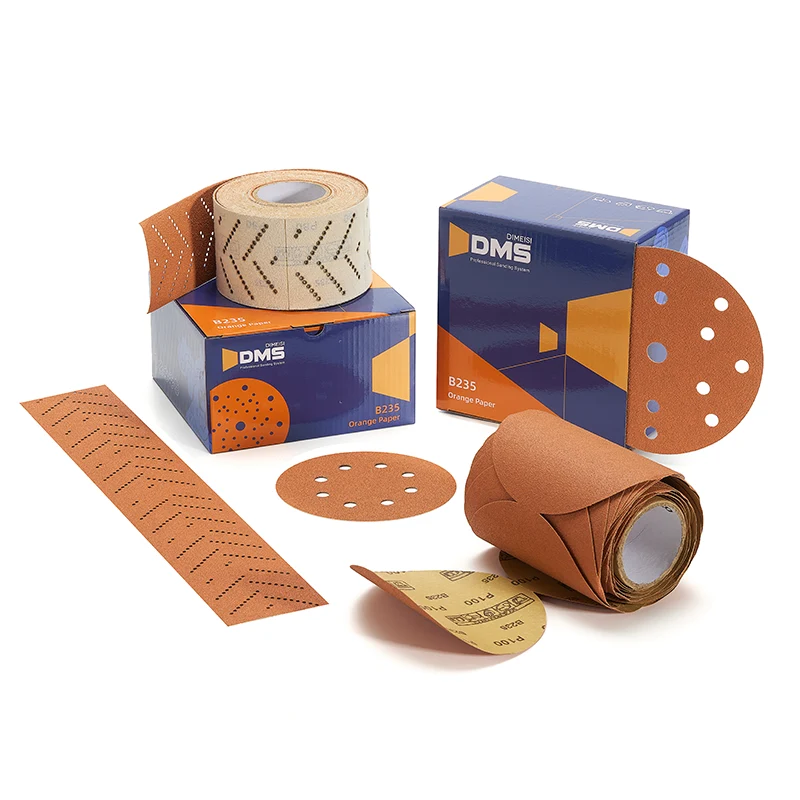 Oranžový brúsny papier